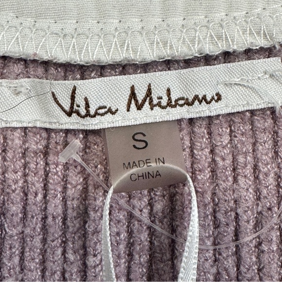 💜 Vita Milano Knit Collared Preppy Top | S - Picture 3 of 6